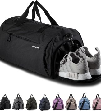 Gym Bag for Men & Women with Shoe & Wet Compartment - Duffle Bag for Travel, Sports, Fitness & Workout