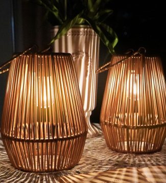 Solar Lanterns, KagoLing Solar Lights Outdoor Waterproof Solar Lights for Outside Hanging Solar Lantern Solar Table Lamp Lights Decoration for Garden,Yard,Patio,Porch,Trees,Lawn,Pathway, 2 Pack